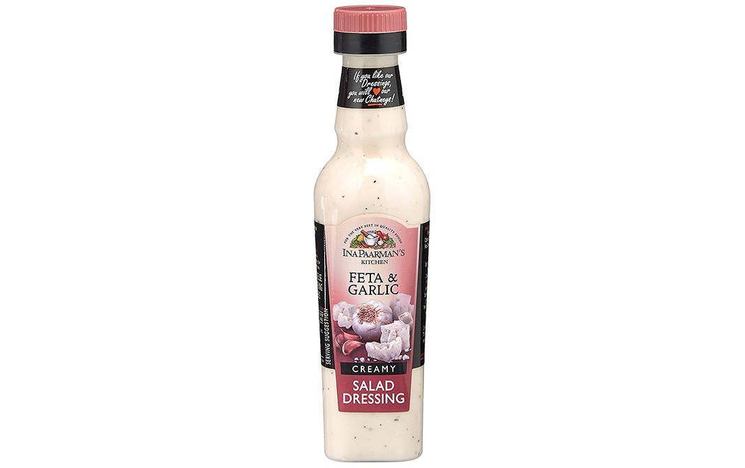 Ina Paarman's Feta & Garlic Creamy Salad Dressing   Glass Bottle  300 millilitre